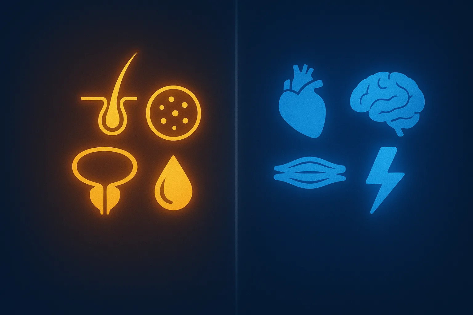 Symptoms that track with high DHT versus those that do not