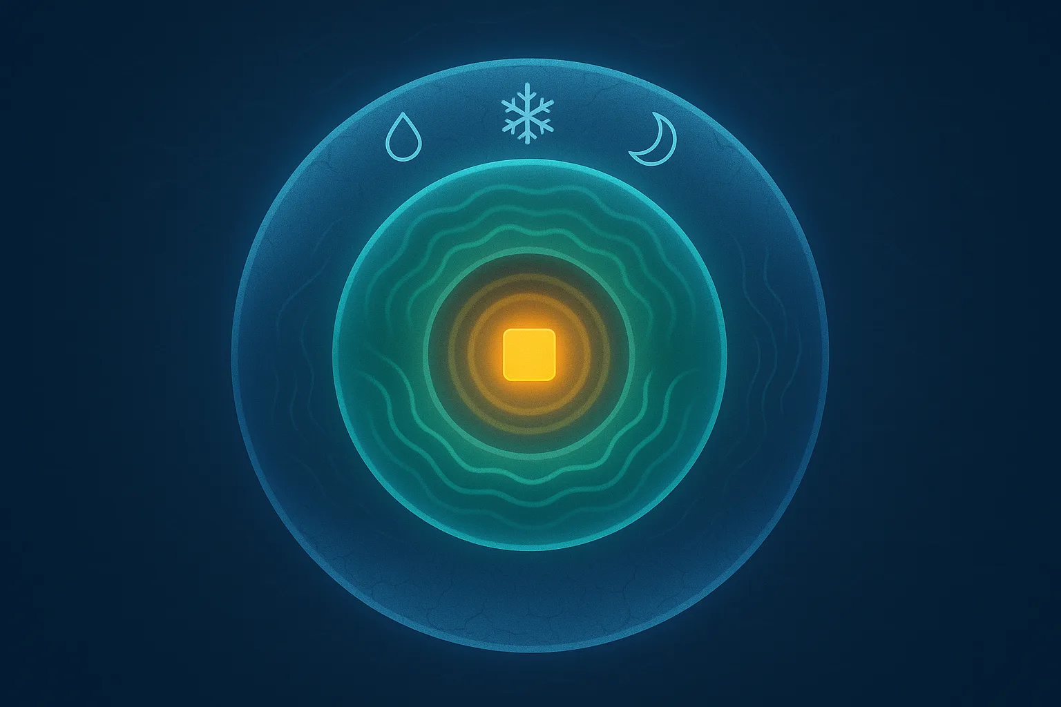 Layered treatment visualization: transdermal estradiol, progesterone, and skin-barrier restoration calming phantom nerve sensations