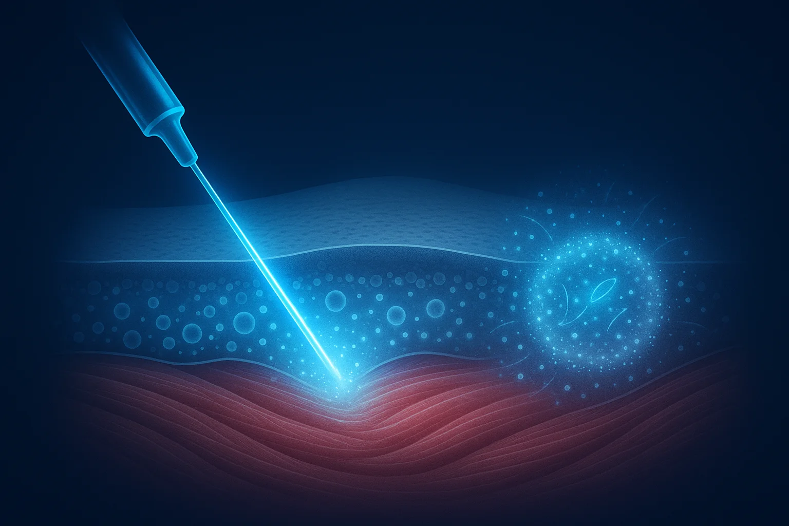 Long-term injection site health and scar tissue prevention