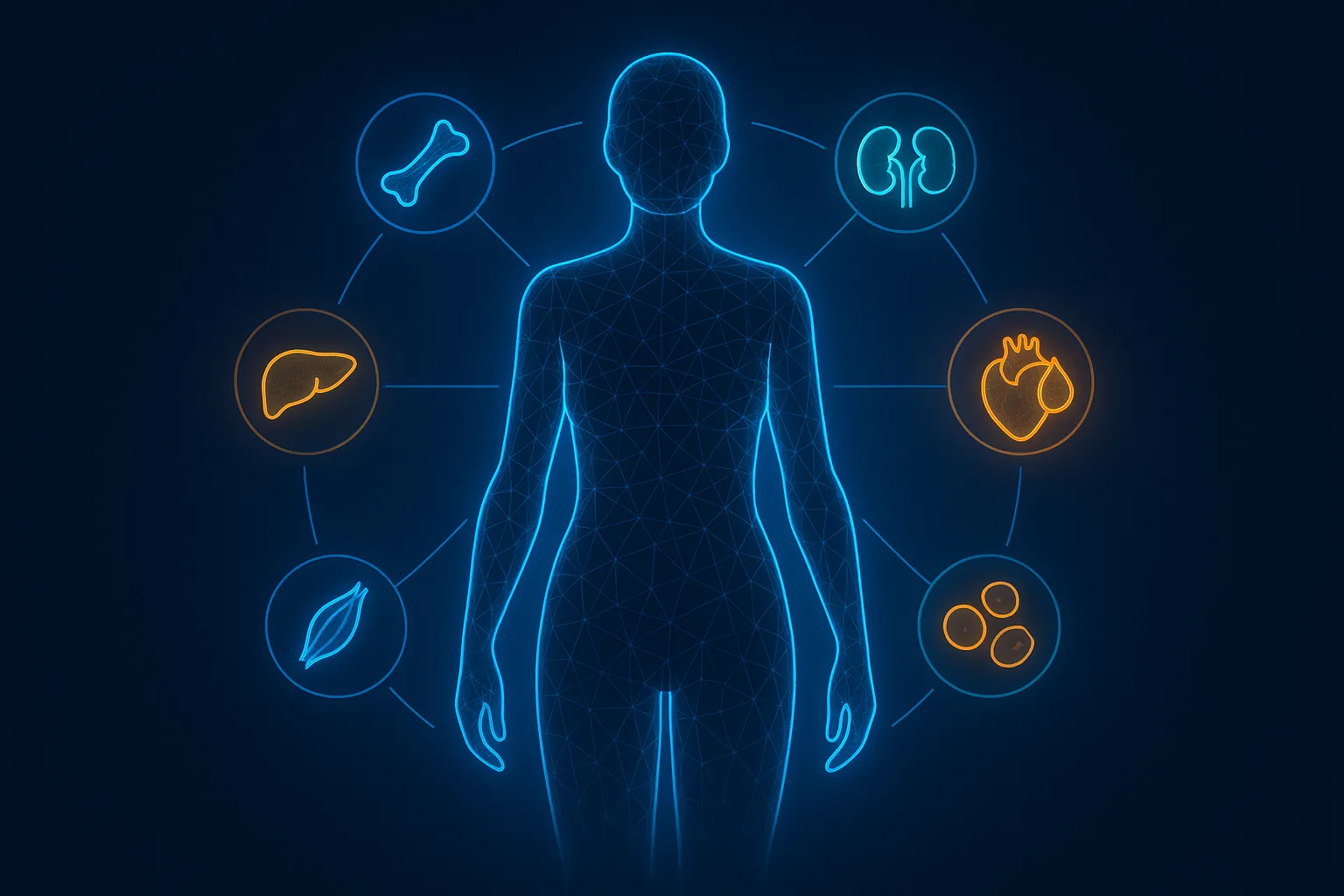 Body systems affected by menopause bone liver kidney lipids inflammation blood markers step change