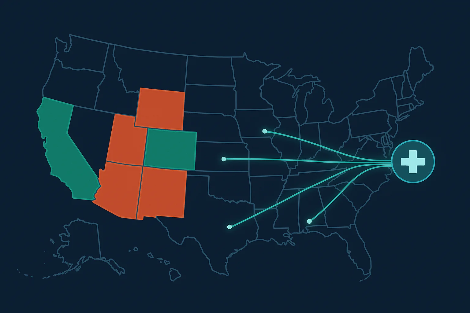 US state-by-state telehealth TRT availability map