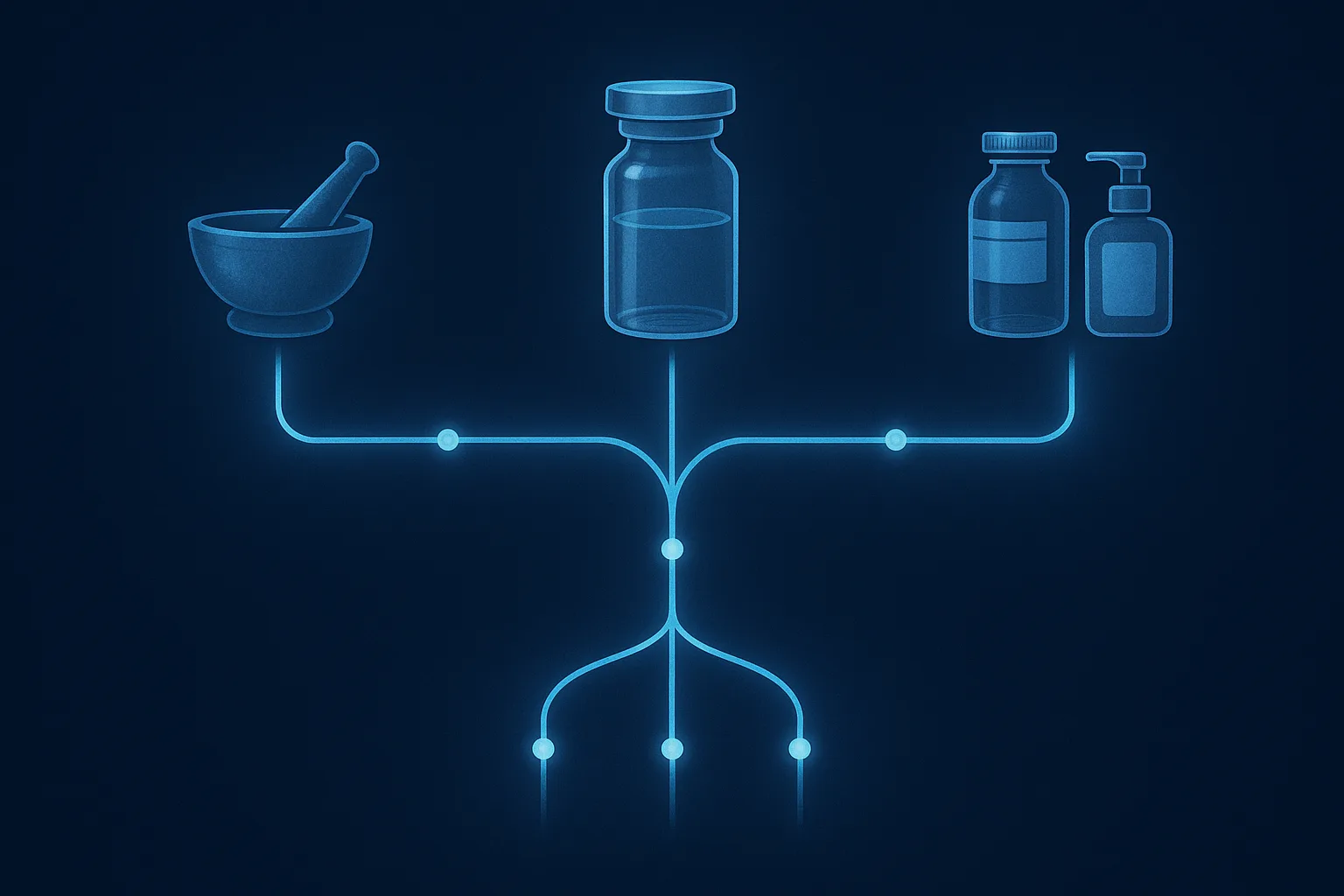 TRT shortage decision tree: pathways from a depleted vial to three alternative routes