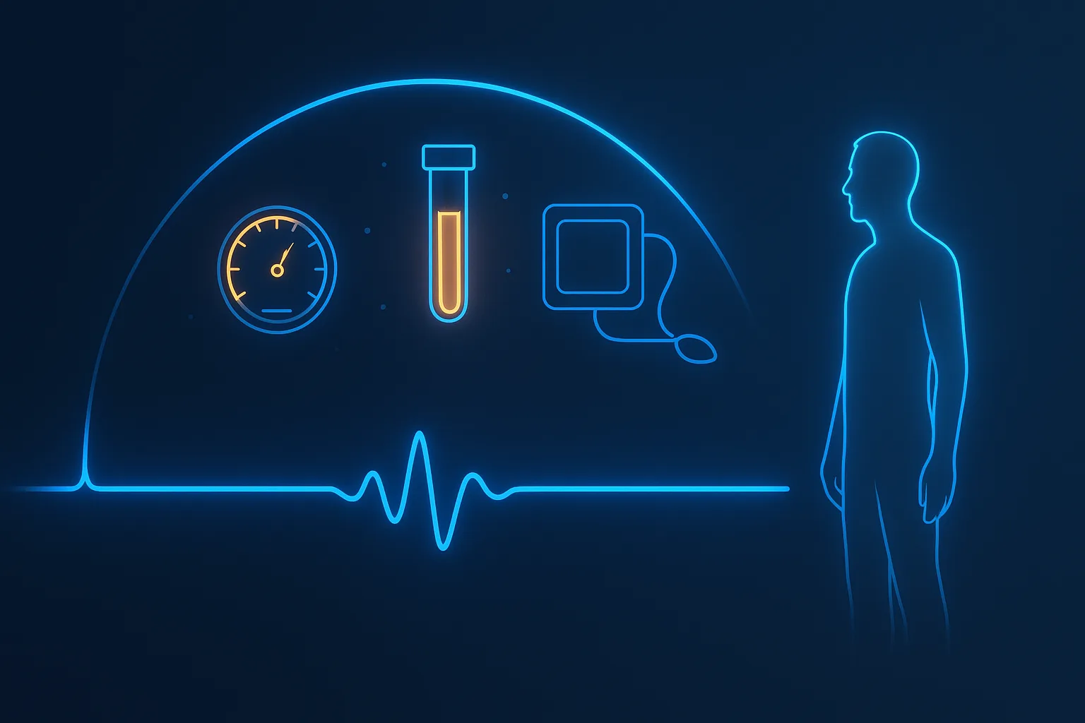 Older man reviewing TRT lab results and dosing chart