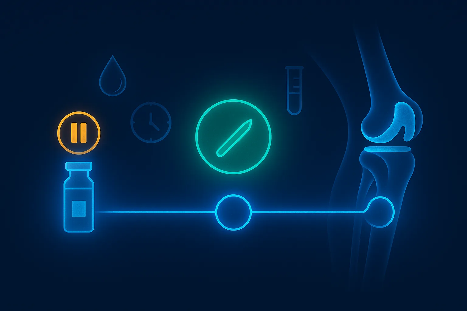 Preoperative TRT pause-and-resume timeline for knee replacement