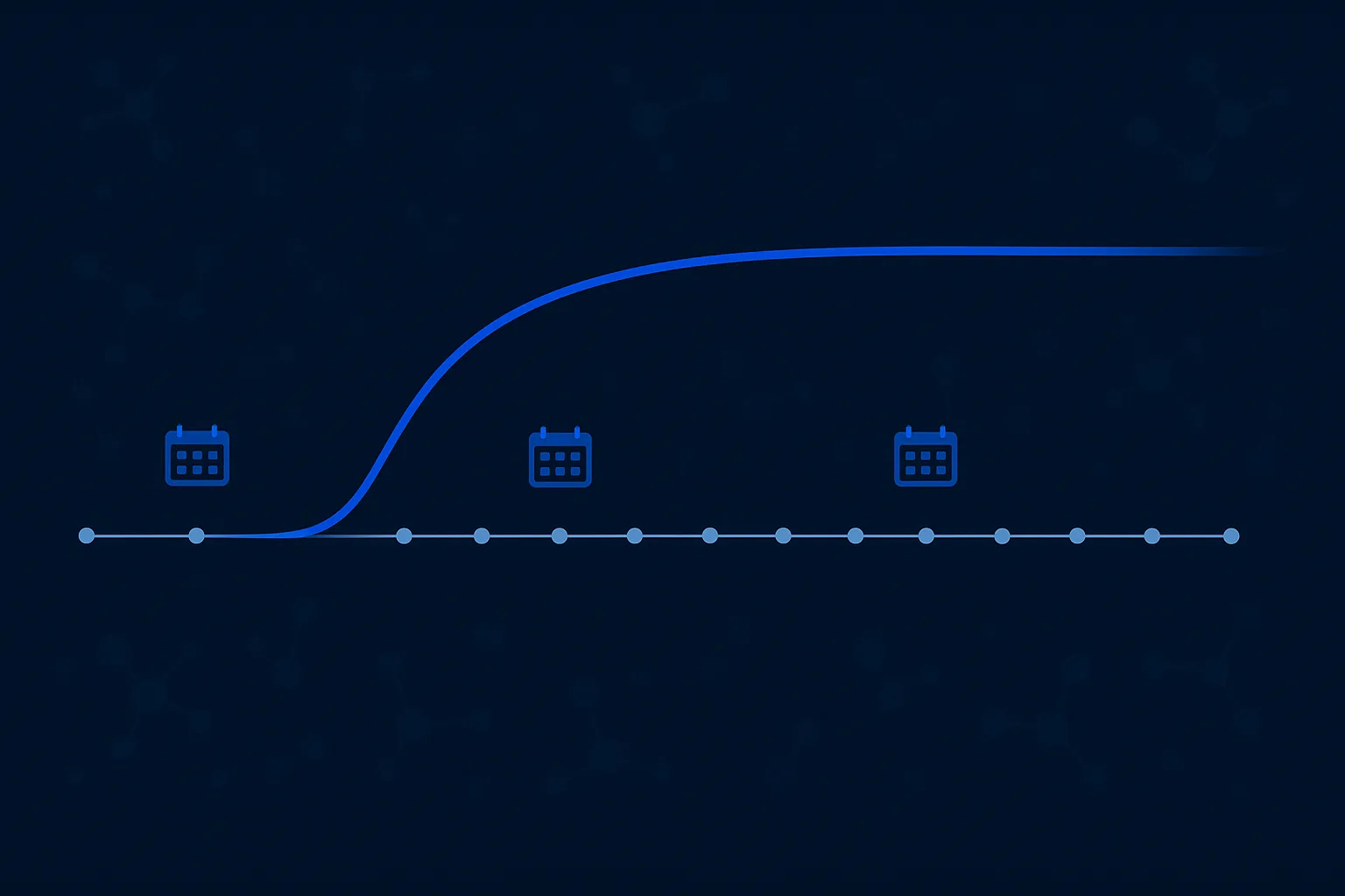 TRT first cycle dosing schedule week by week timeline on dark navy background