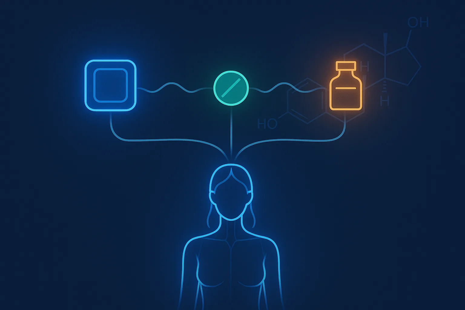 Timing-aware HRT architecture: transdermal estradiol, body-identical progesterone, low-dose testosterone